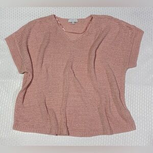 New Directions 3X Pink Oversized Lightweight Knit Sweater